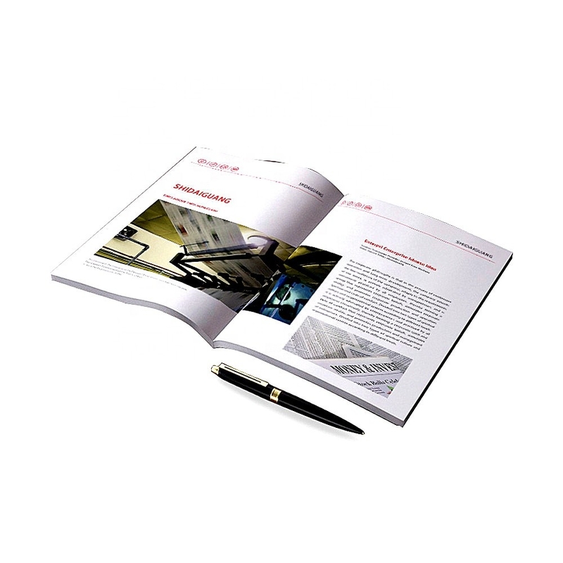 A5 148x210mm كتالوج المنتج طباعة السرج مخيط ملزمة