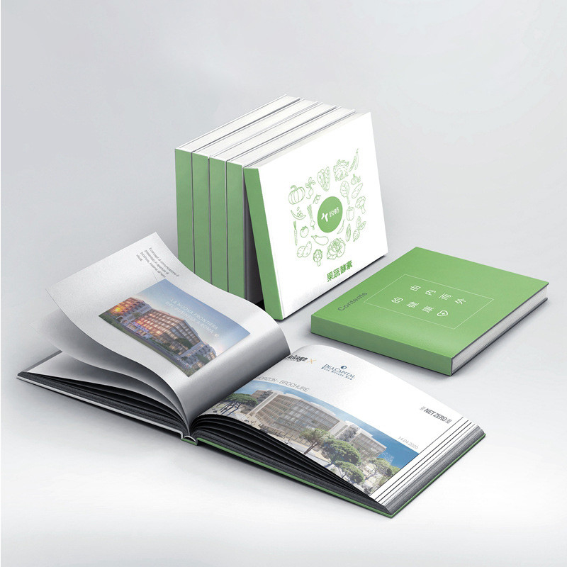 كتيب دليل الطباعة بالألوان الكاملة 128gsm 157gsm غطاء السماكة