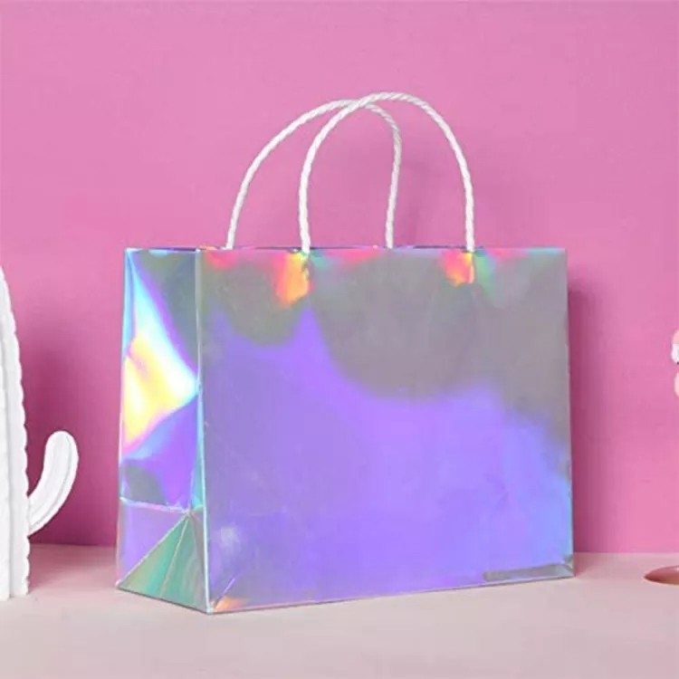 بريق الفضة احباط الملابس الناقل الحقائب الثلاثية الأبعاد Cmyk اللون
