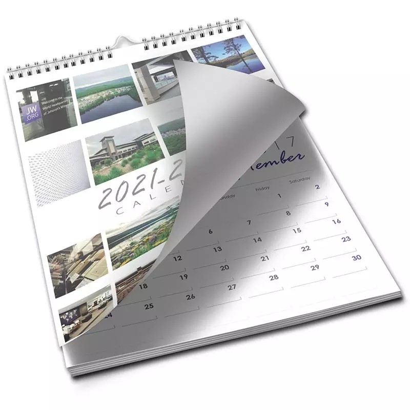 طباعة تلوين مخصصة 2023 تقويم حائط A5 142x210mm ترويجي
